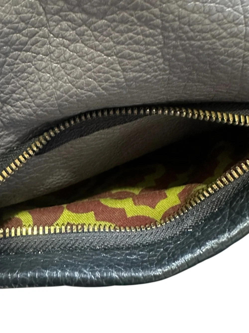 OrYany Leather Hobo Bag Dual Handles Crossbody Shoulder Strap Gray & Black